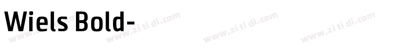 Wiels Bold字体转换